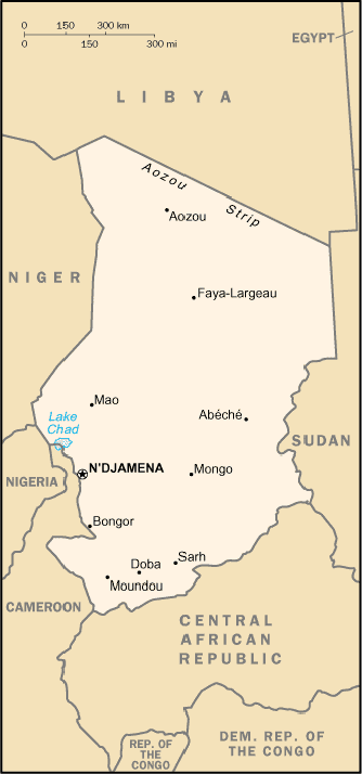 Map Chad Travel Insurance