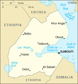 Map Djibouti Travel Insurance