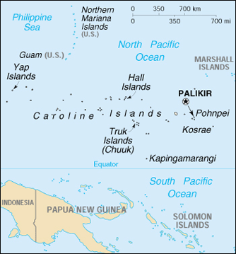 Map Micronesia Travel Insurance