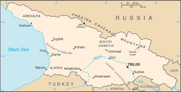 Map Georgia Travel Insurance