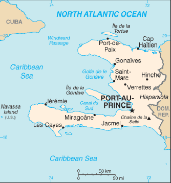 Map Haiti Travel Insurance