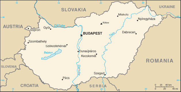 Map Hungary Travel Insurance
