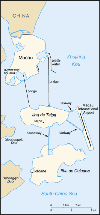 Map Macau Travel Insurance