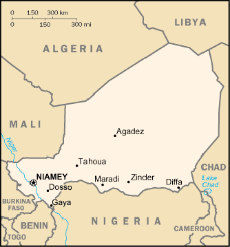 Map Niger Travel Insurance