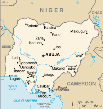 Map Nigeria Travel Insurance