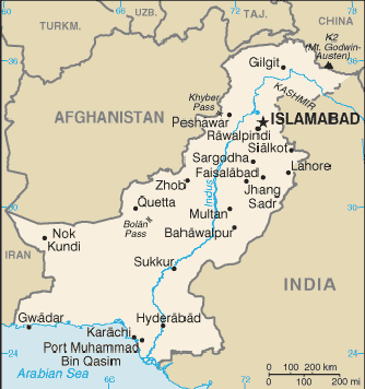 Map Pakistan Travel Insurance