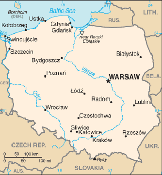 Map Poland Travel Insurance
