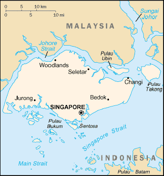 Map Singapore Travel Insurance