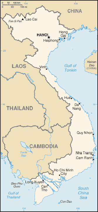 Map Vietnam Travel Insurance