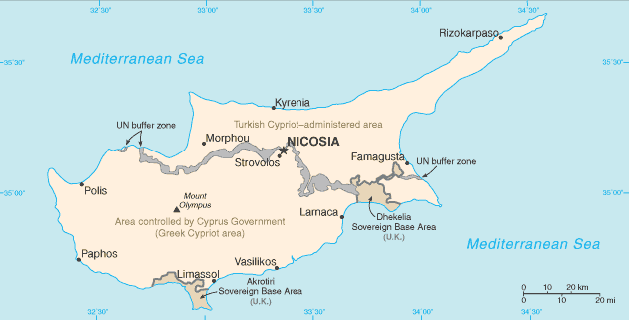 Map Cyprus Travel Insurance Map Cyprus Travel Insurance