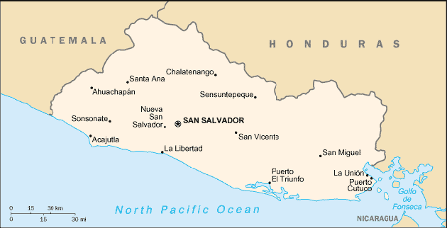 Map El Salvador Travel Insurance Map El Salvador Travel Insurance